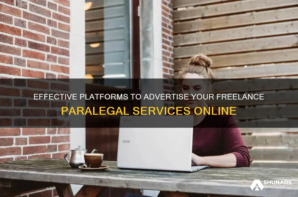 where can i advertise my freelance paralegal services