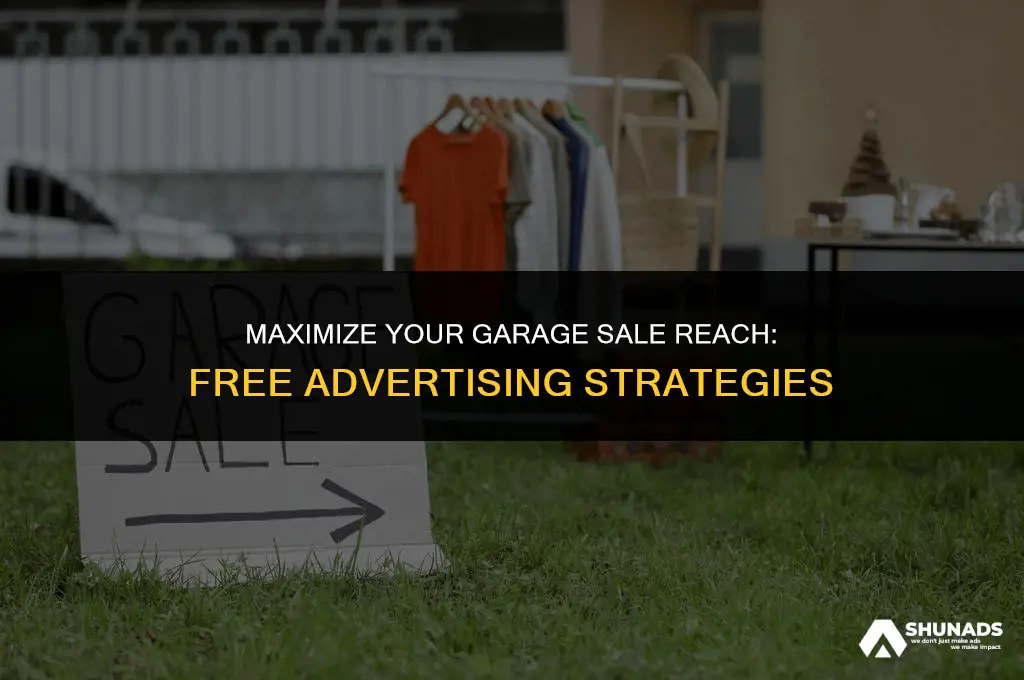 where can i advertise my garage sale for free