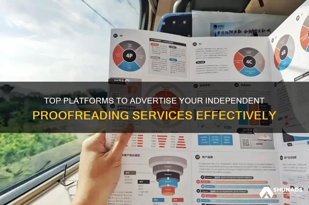 where can i advertise my independent contractor proofreading services