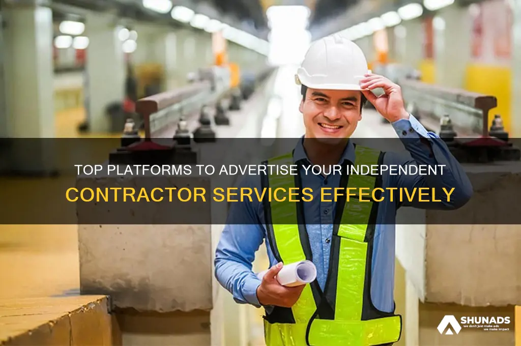 where can i advertise my independent contractor services