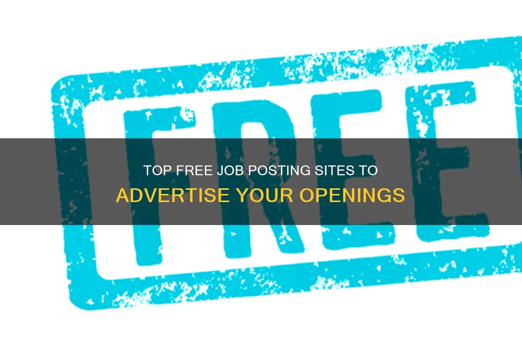 where can i advertise my job for free