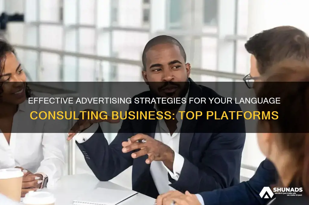 where can i advertise my language consulting business