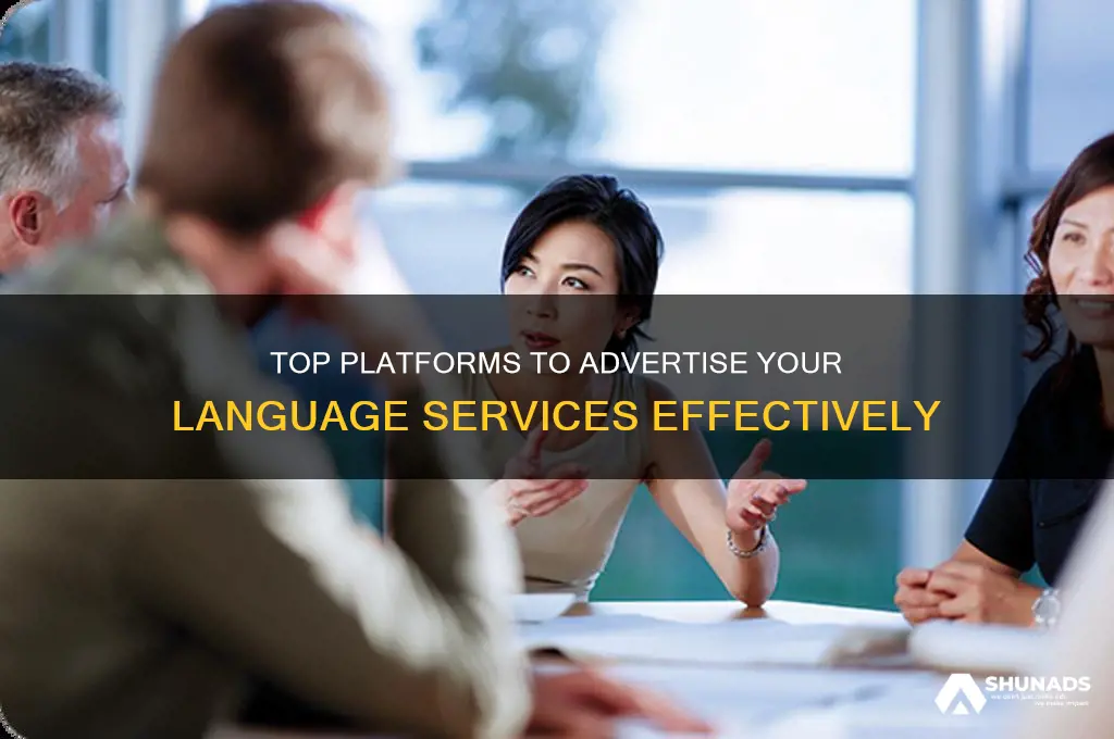 where can i advertise my language services