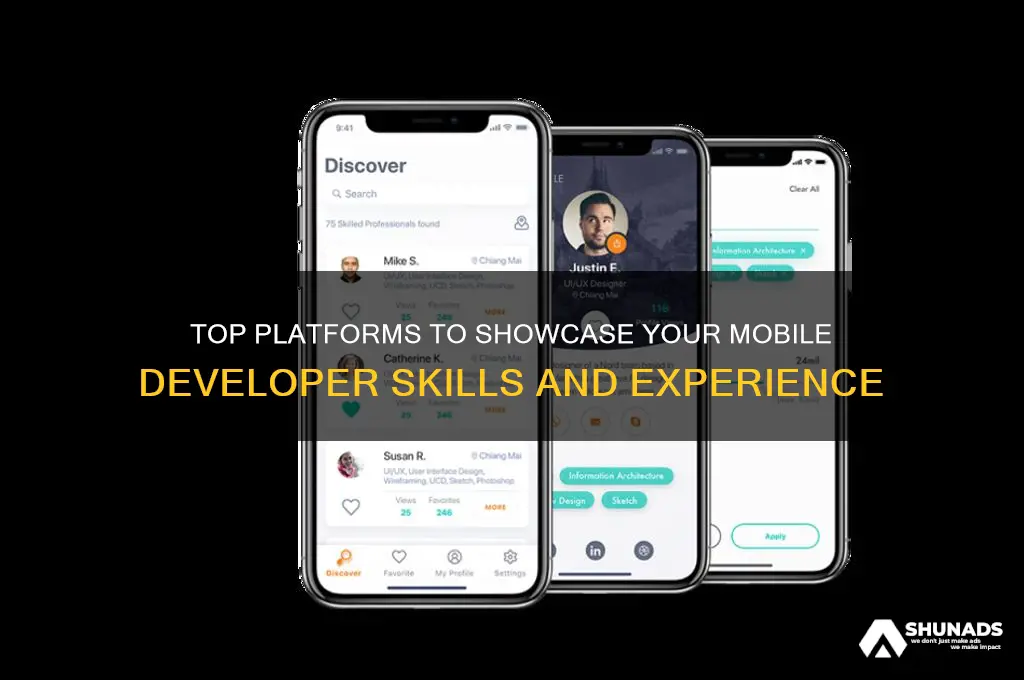 where can i advertise my mobile developer experience