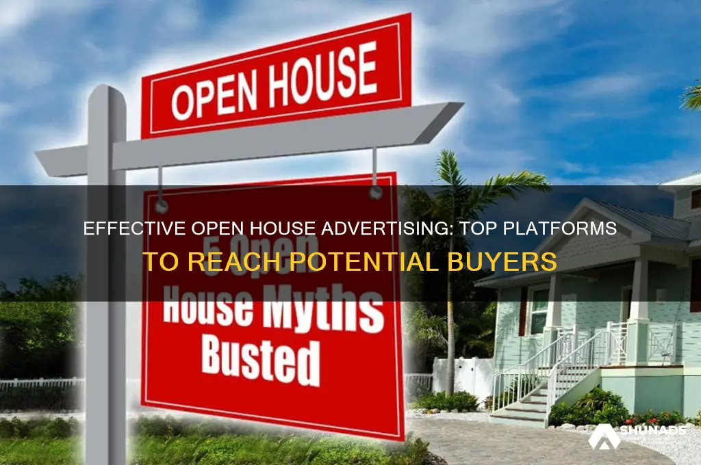 where can i advertise my open house