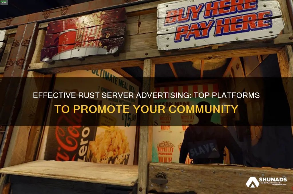 where can i advertise my server for rust