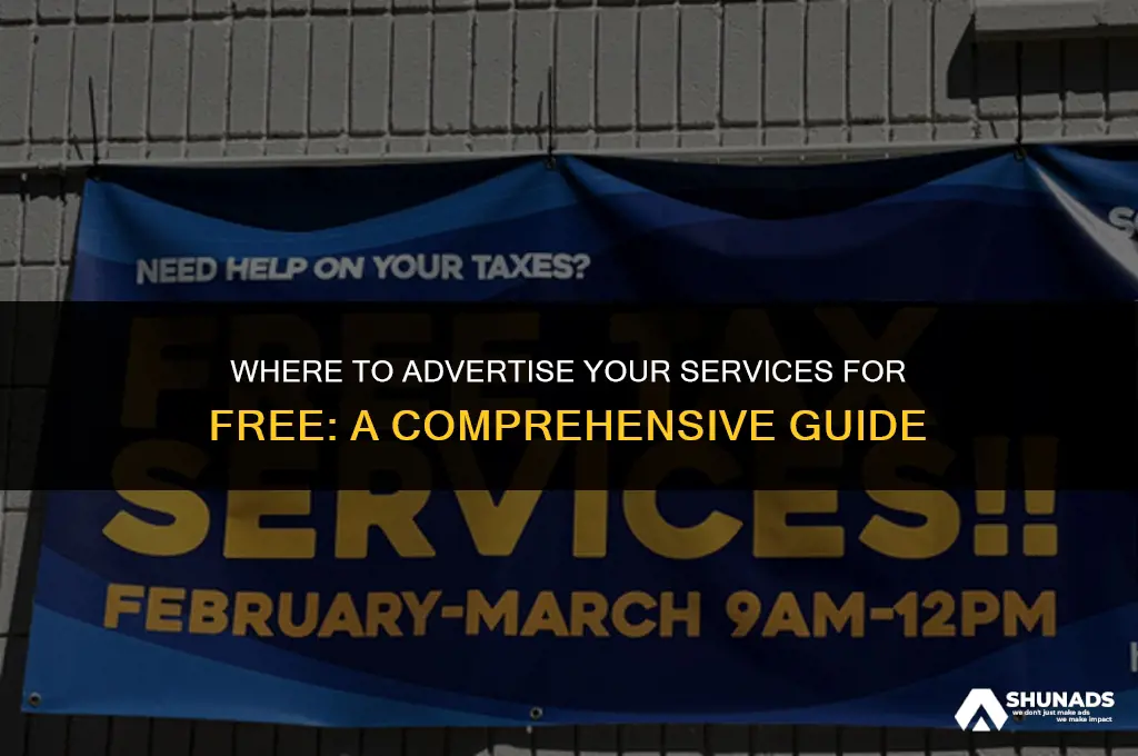 where can i advertise my services for free
