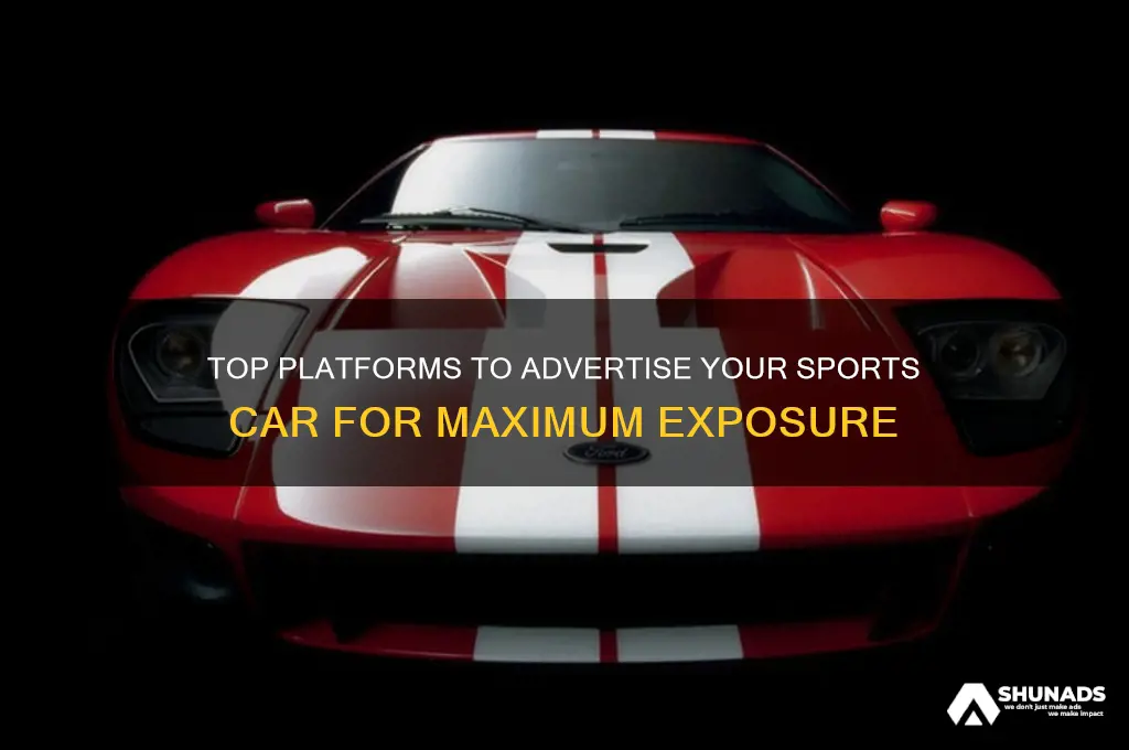 where can i advertise my sports car