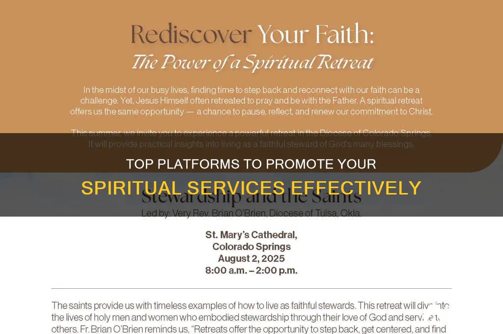 where can i advertise my spritual services