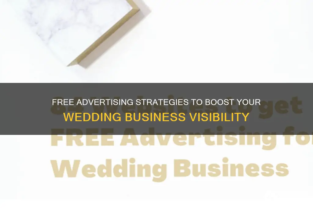 where can i advertise my wedding business for free