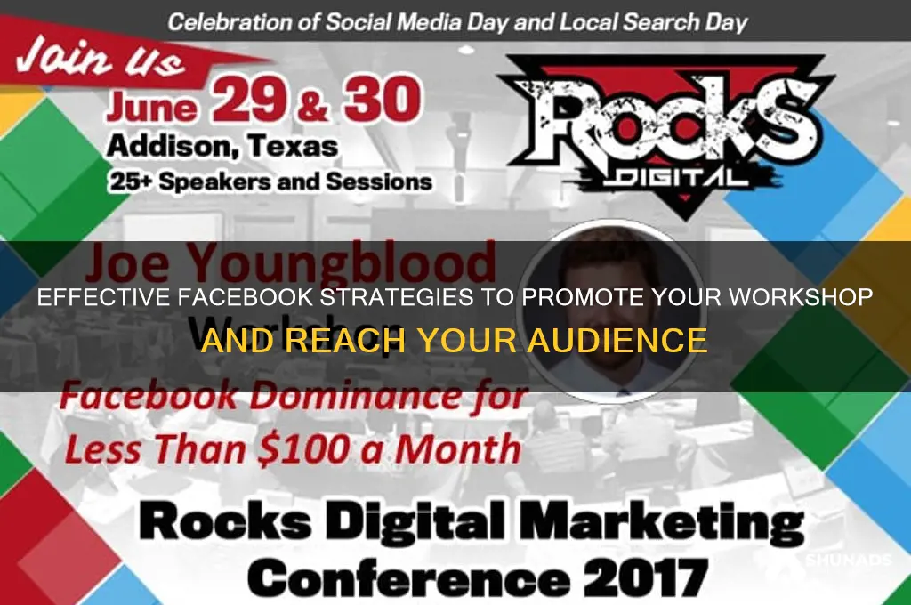 where can i advertise my workshop on facebook