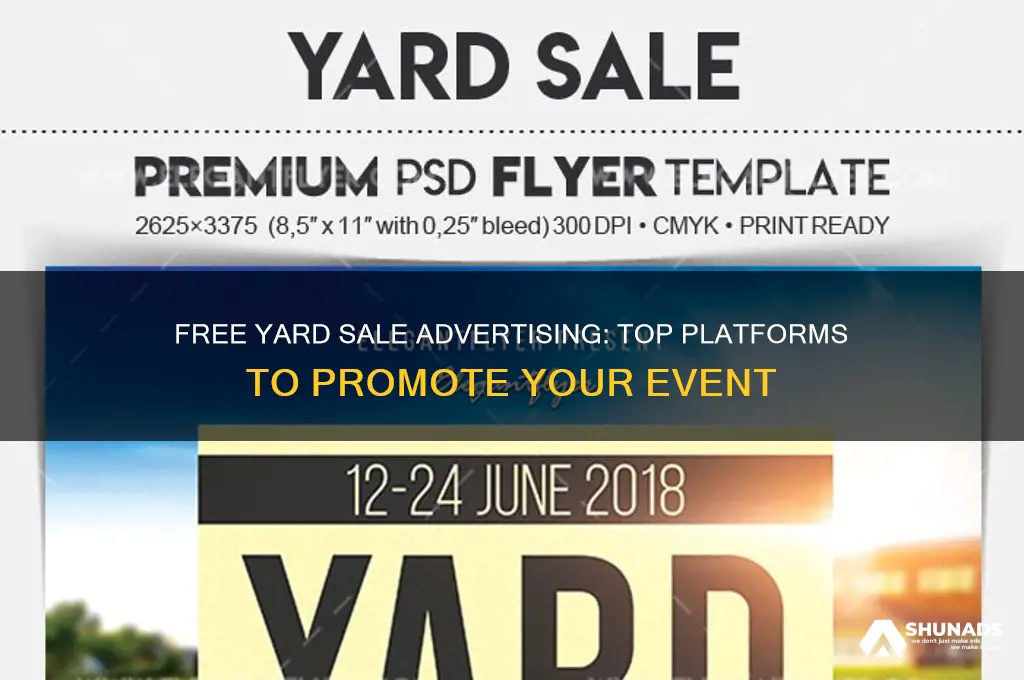 where can i advertise my yard sale for free