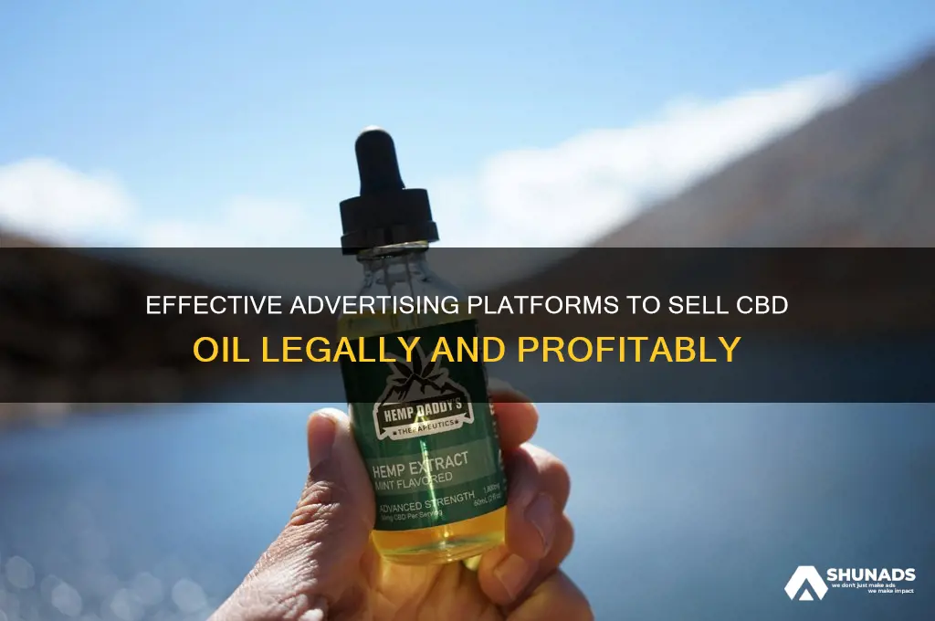 where can i advertise to sell cbd oil