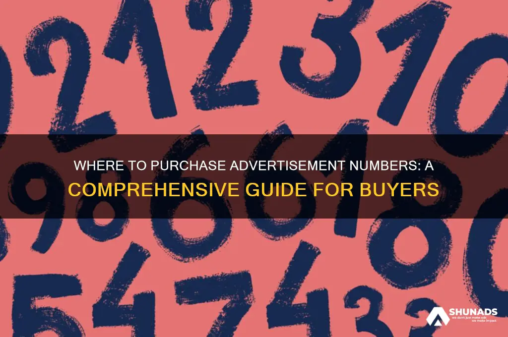 where can i buy advertisement numbers