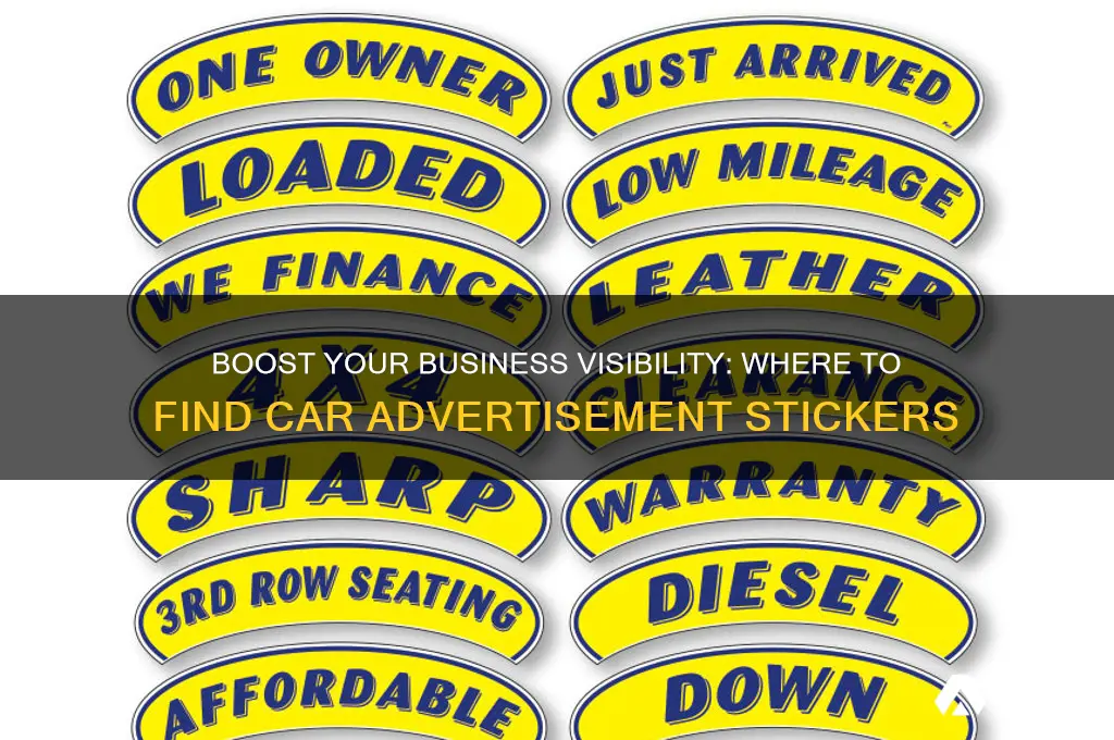 where can i get car advertisement stickers for my busines