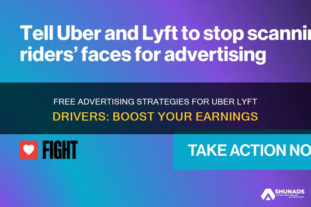where can i get free advertising for my uber lyft