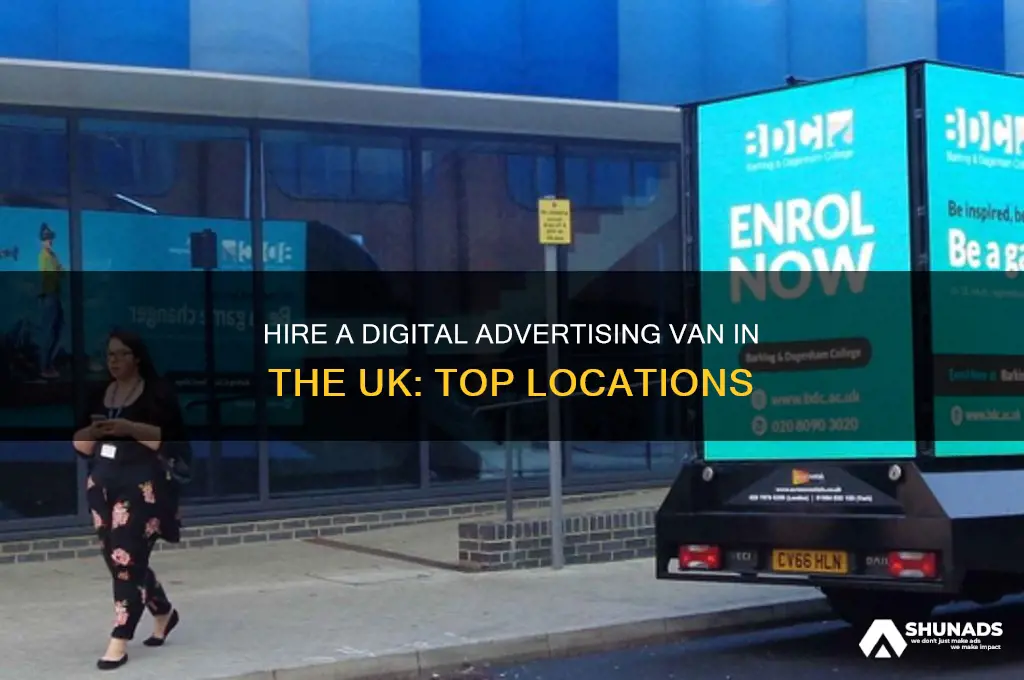 where can i hire a digital advertising van uk