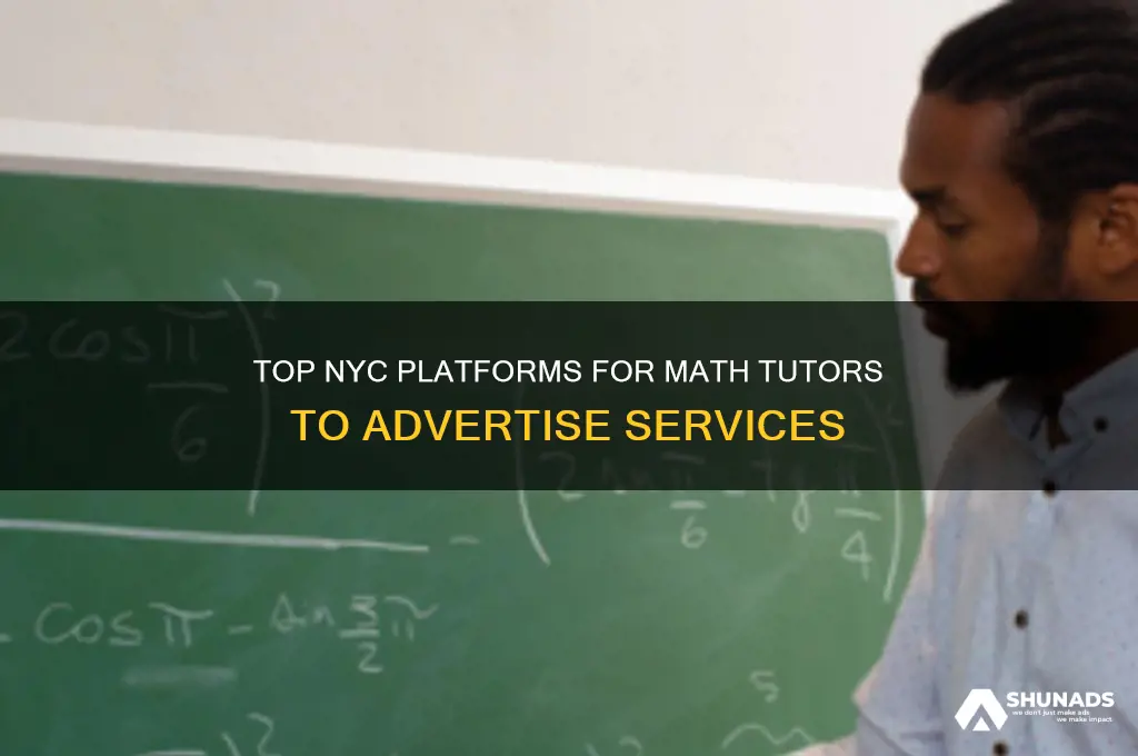 where can math tutors advertise in new york city