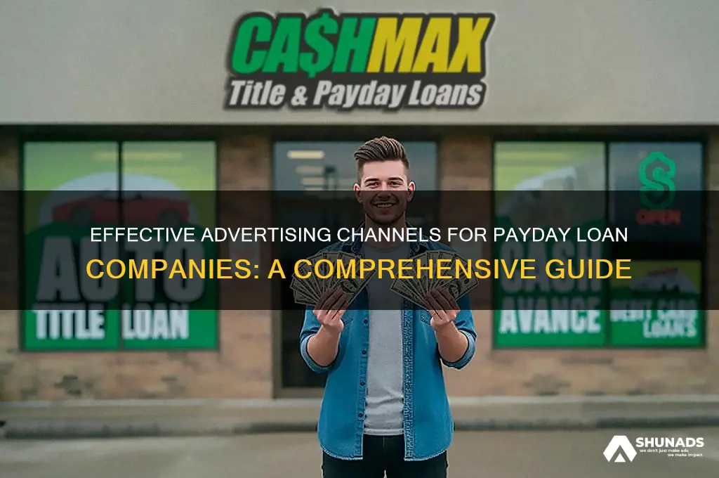 where can payday loan oompany advertise