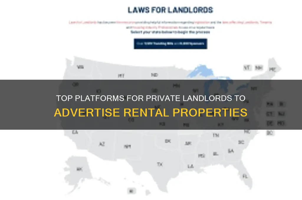 where can private landlords advertise