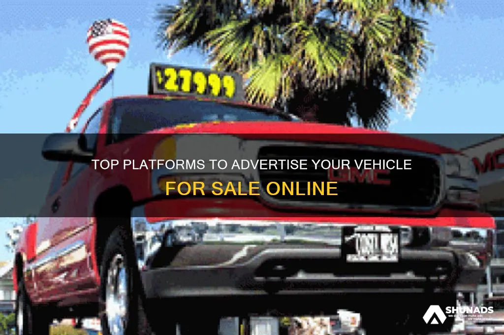 where can you advertise a vehicle for sale
