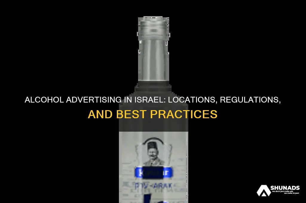 where can you advertise alcohol in israel