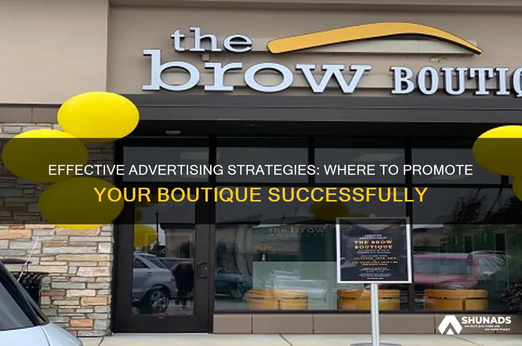 where can you advertise your boutique