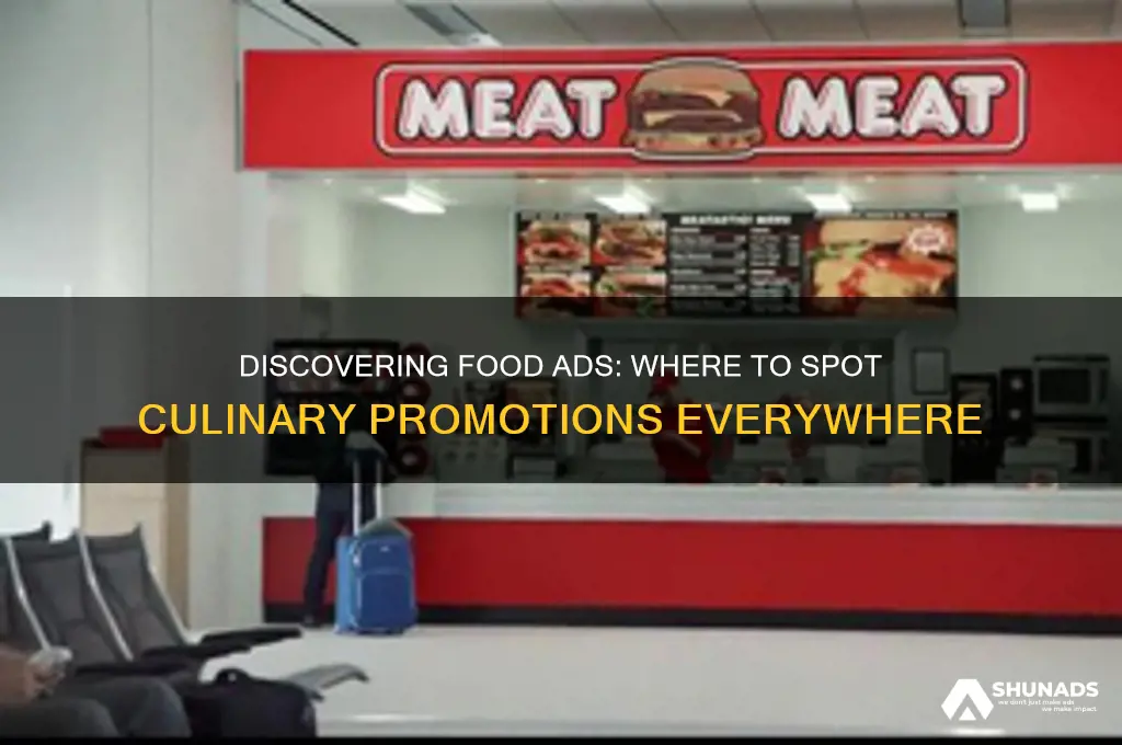 where can you find food advertisements