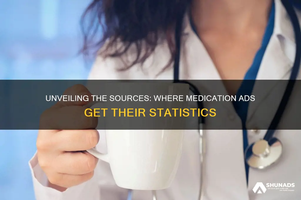 where do medication advertisements get their statistics