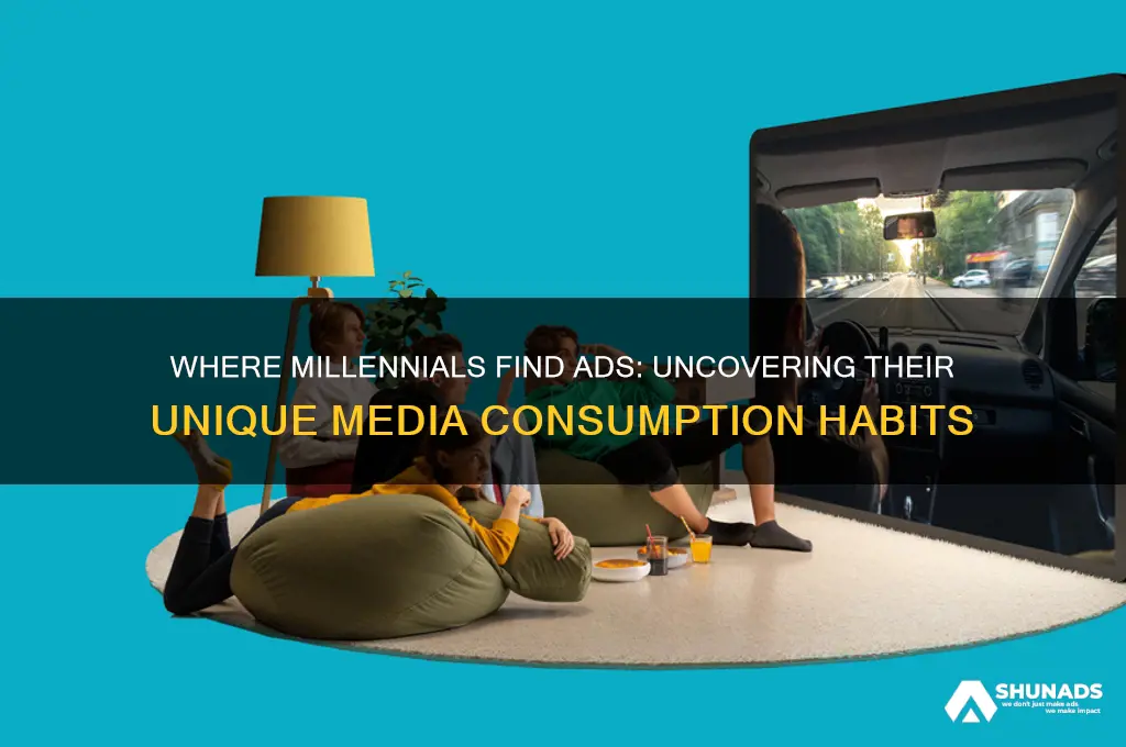 where do milenials get their advertisements from