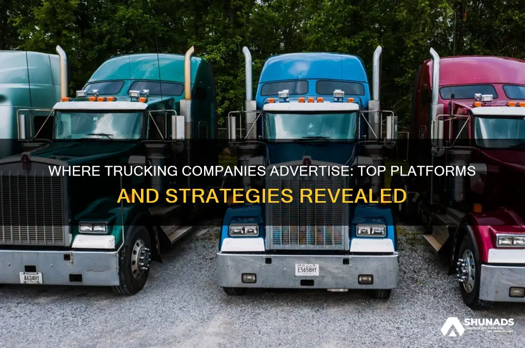 where do trucking companies advertise