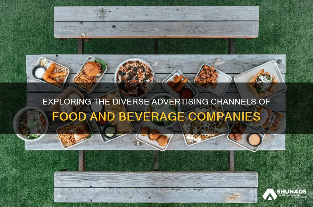 where does food and beverage company do their advertising