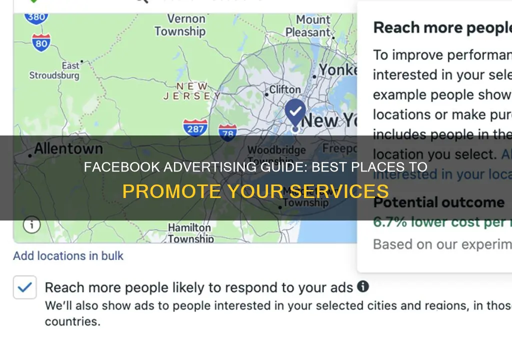 where on facebook to advertise services