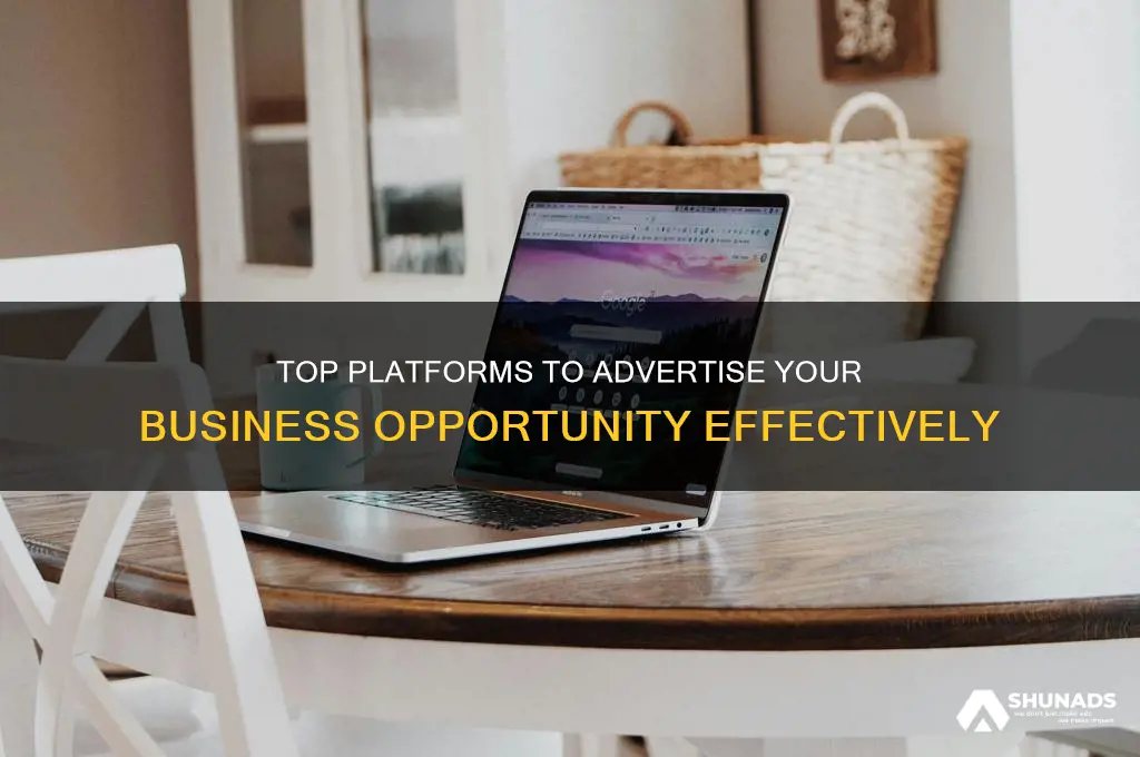 where to advertise a business opportunity