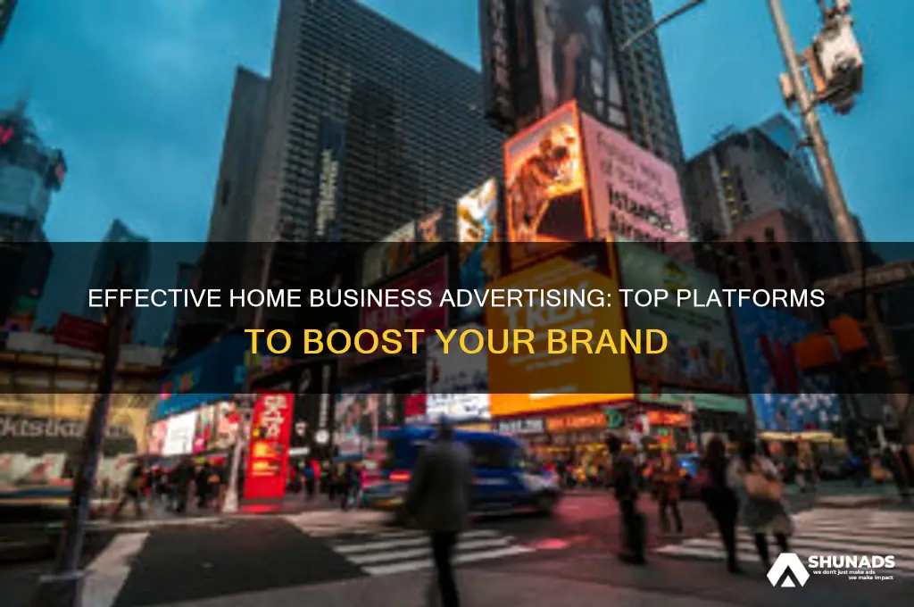 where to advertise business from home
