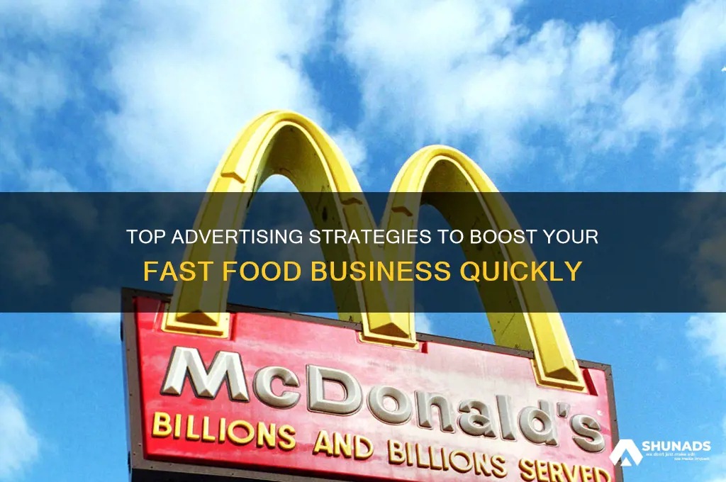 where to advertise fast food business