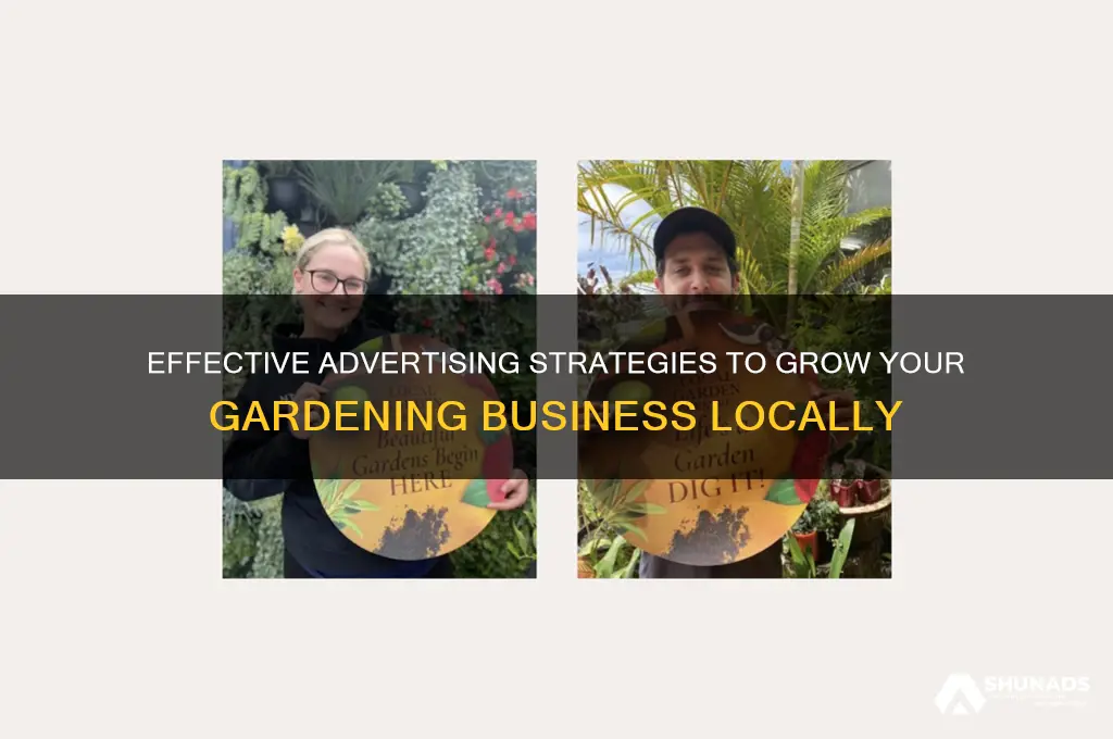 where to advertise gardening business