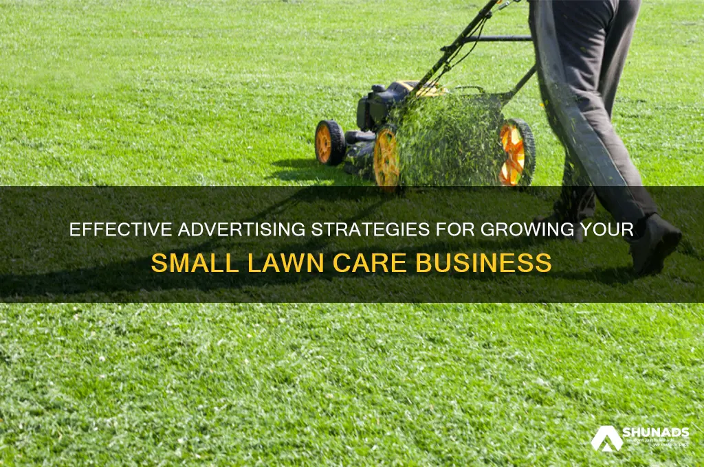 where to advertise small lawn care business