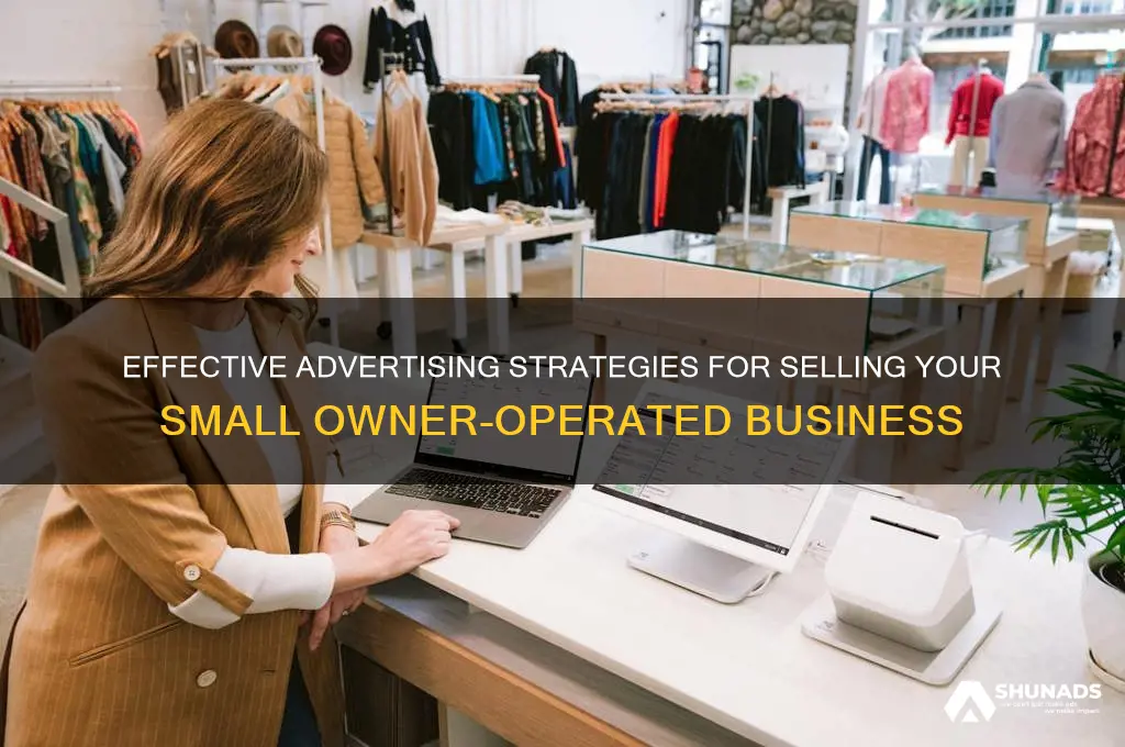 where to advertise small owner operated business for sale