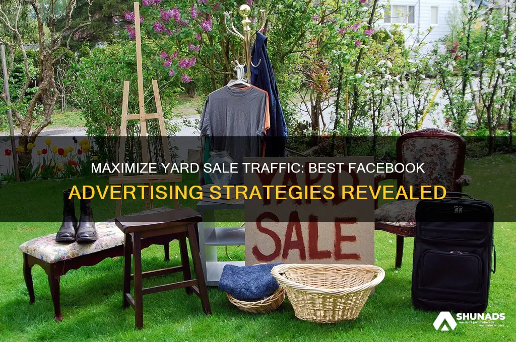 where to advertise yard sale facebook