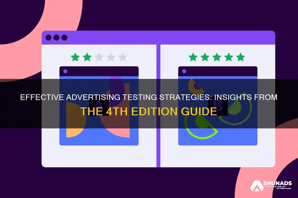 where to get tested advertising methods 4th edition