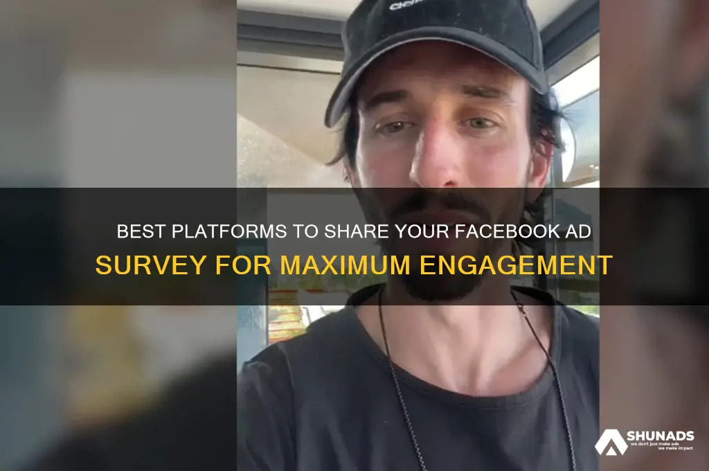 where to post a facebook advertisement survey