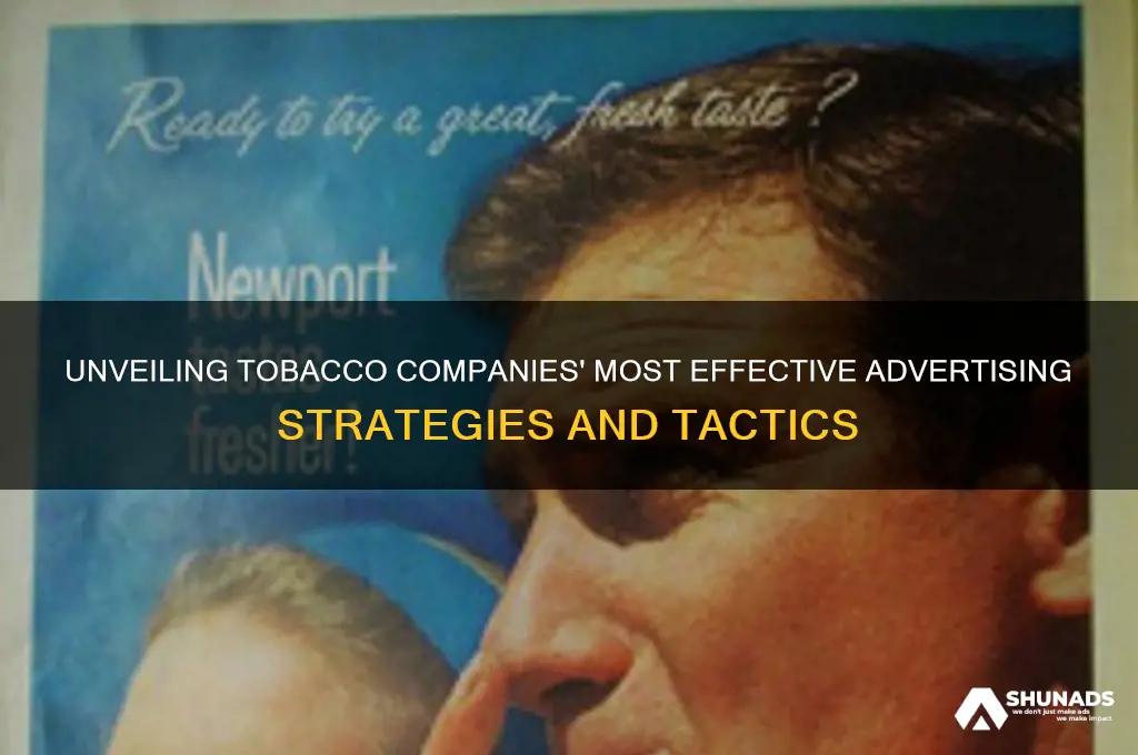 which advertising techniques have been used by tobacco companies