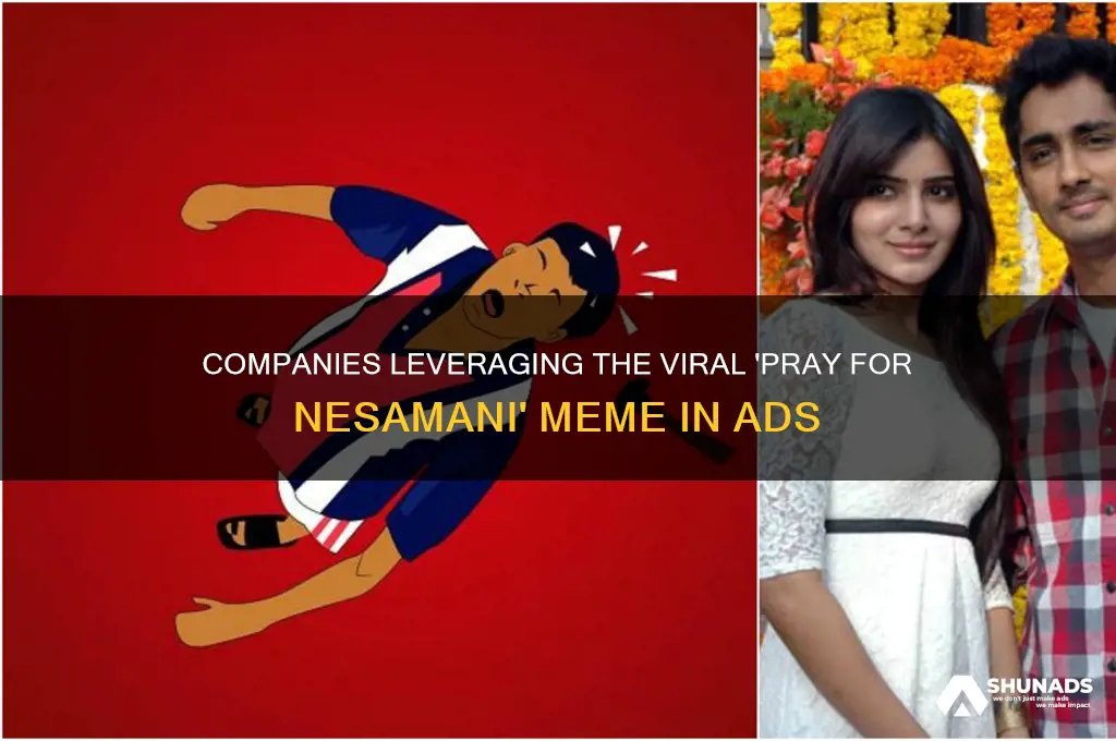 which are the company using pray for nesamani advertisement