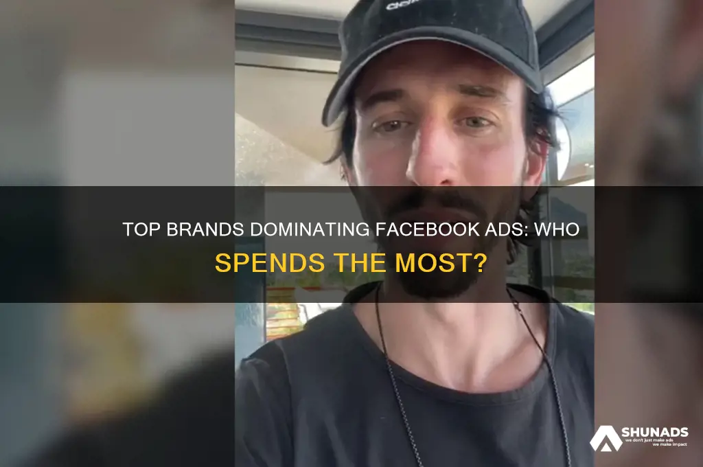 which brand advertises most on facebook