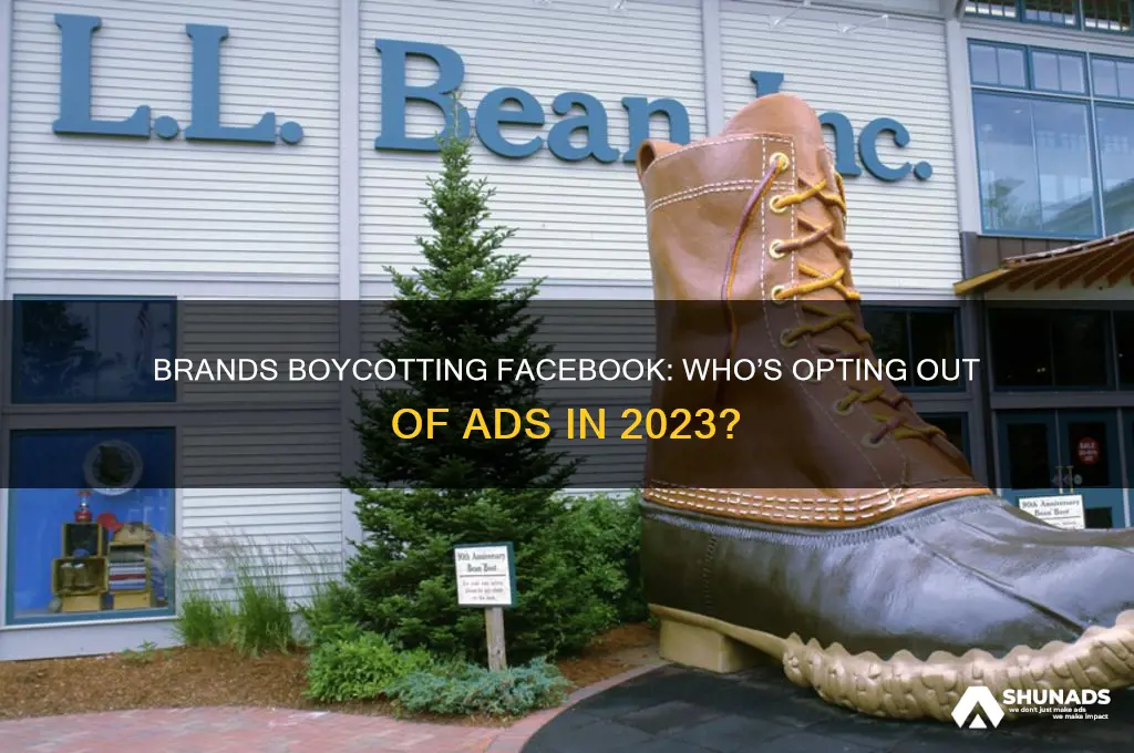 which brand is not advertising on facebook
