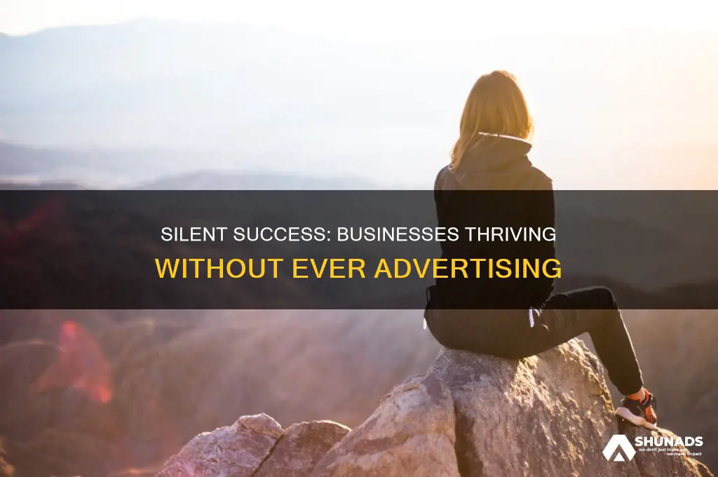 which business have never advertised
