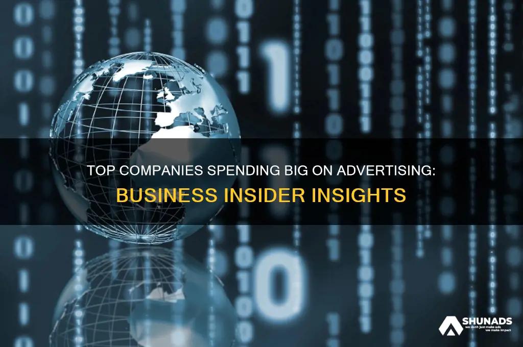 which companies spend the most money on advertising business insider