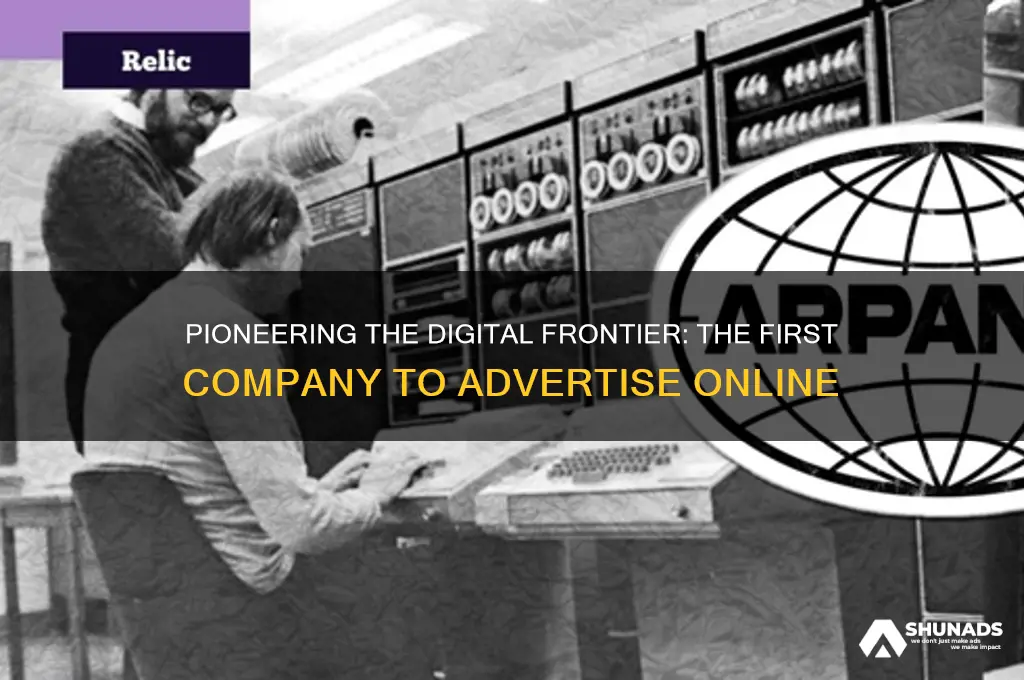 which company was the first to advertise on the internet