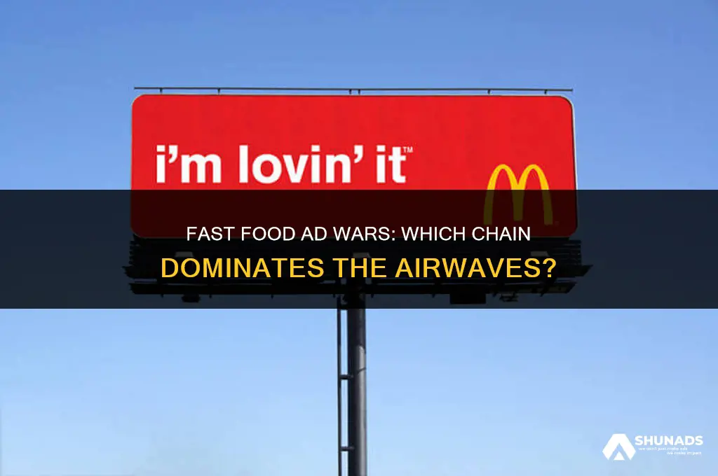 which fast food makes more advertisements